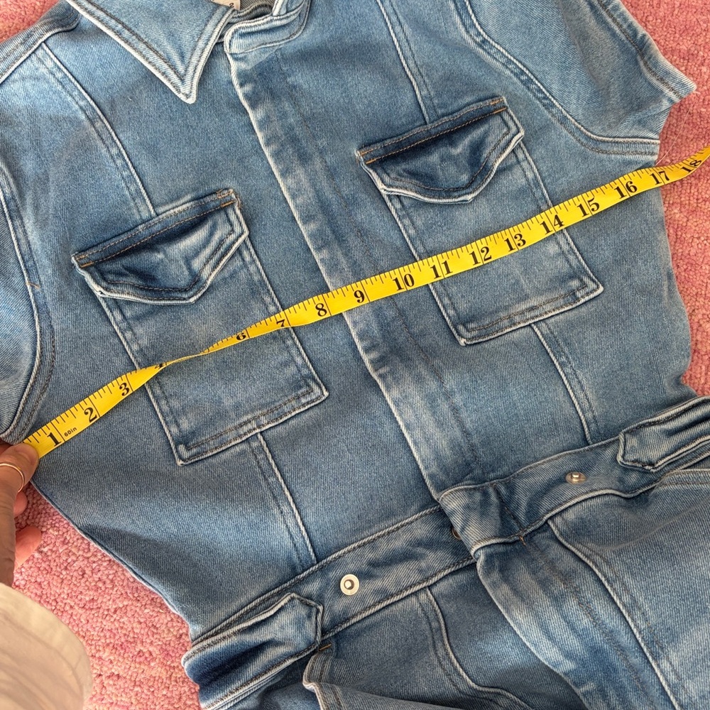 Good American: Fit for success denim jumpsuit Blue 274 - Picture 12 of 13